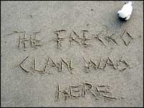 Freckoclan on the beach